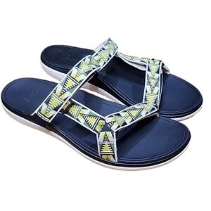 Teva Terra Float Lexi Yellow Green White Women's Sandals Size 10